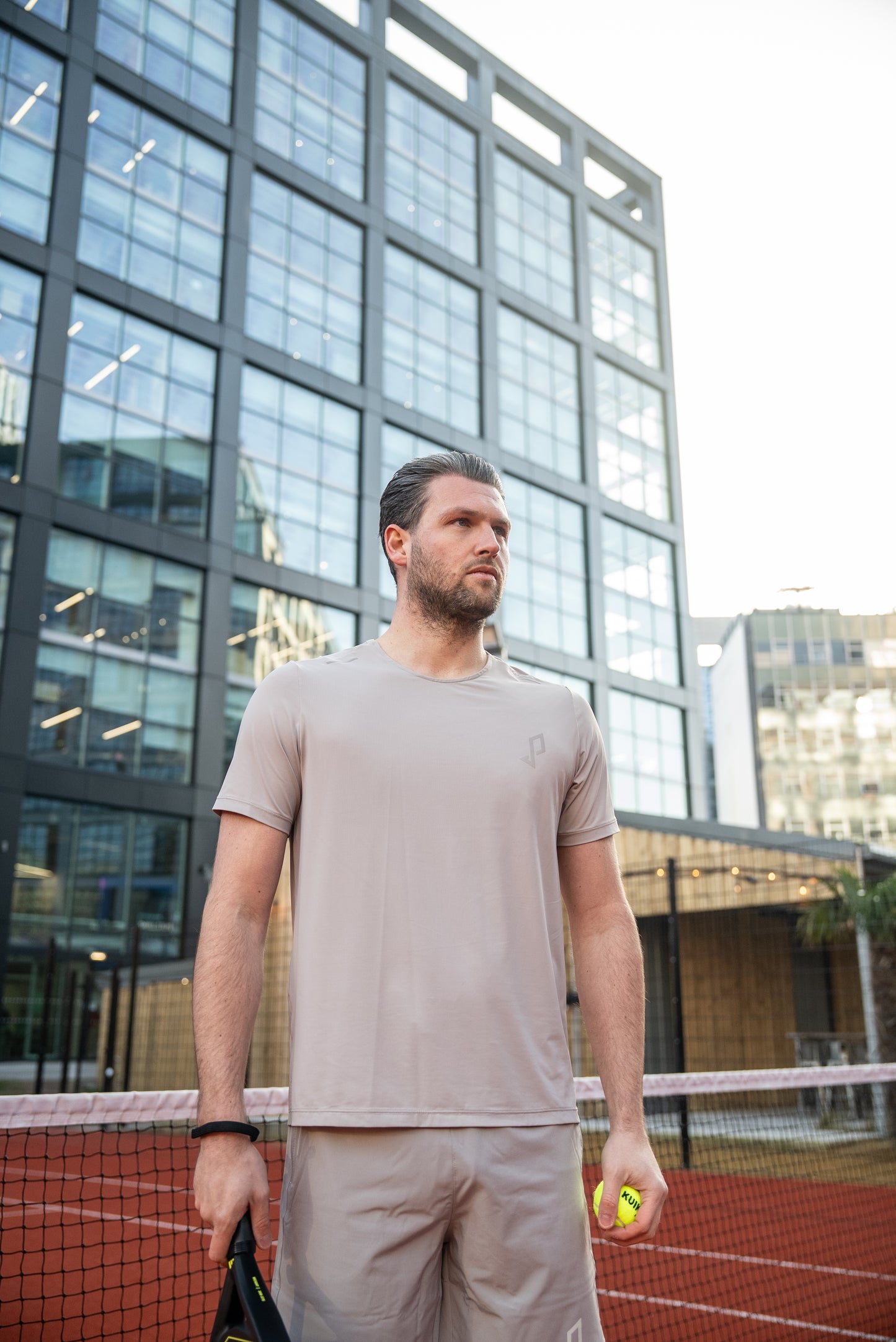 PDL Enrique Court T-Shirt Clay Grey