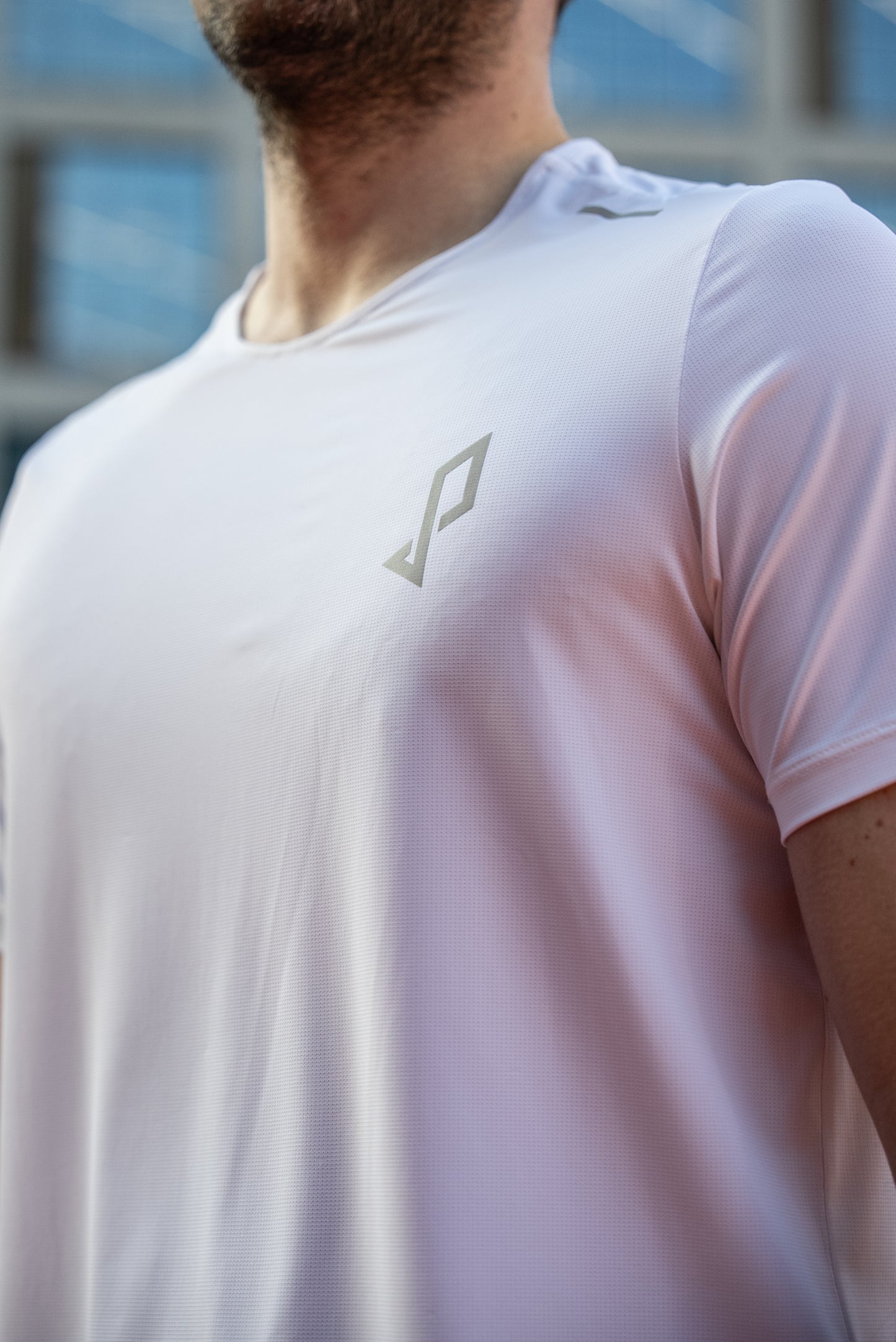 PDL Enrique Court T-Shirt Glacier White