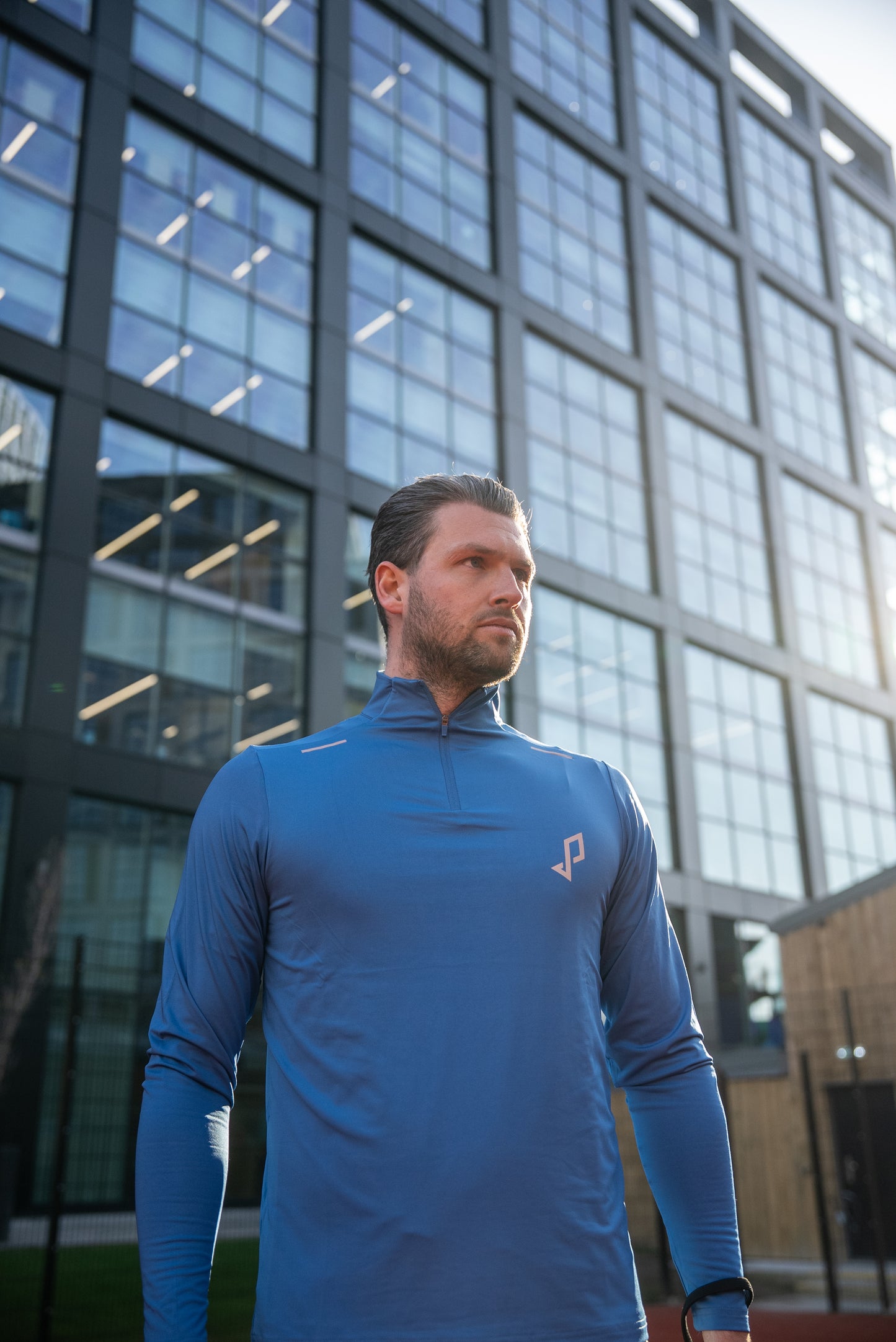 PDL Enrique Court Half Zip Padel Blue